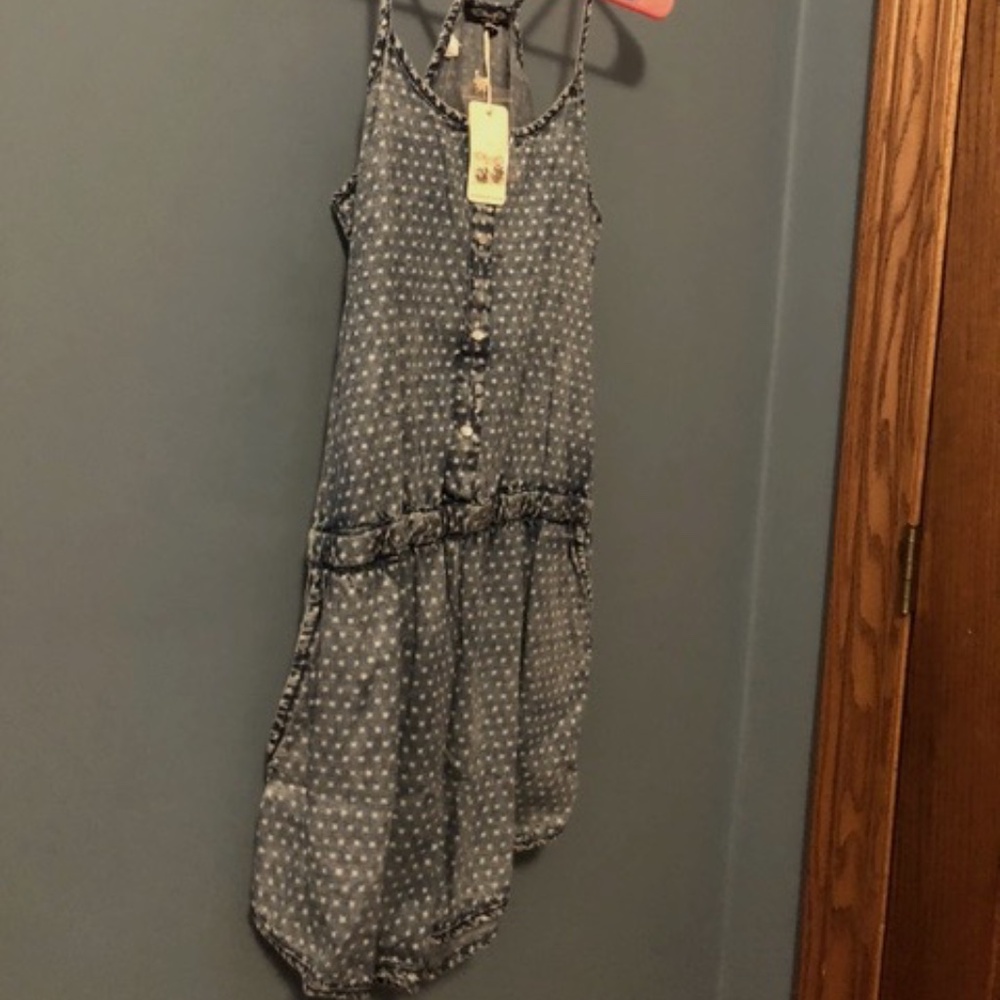 Denim romper
